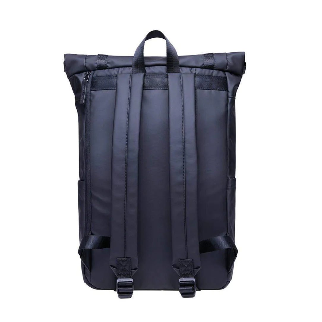 Sac à dos rolltop Caellum bleu foncé avec bretelles réglables
