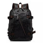 Sac à dos simili cuir homme avec plusieurs compartiments zippés et sangles ajustables