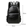 Sac à dos similicuir femme noir avec plusieurs compartiments et bretelles ajustables