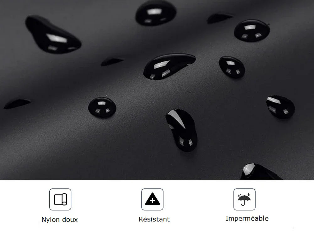 Tissu noir imperméable pour Sac à Dos Solide avec propriétés déperlantes