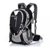 Sac à dos sport léger 25L noir et gris avec plusieurs compartiments et bretelles ajustables