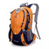 Sac à dos sport léger 25L orange et bleu marine avec compartiments gris