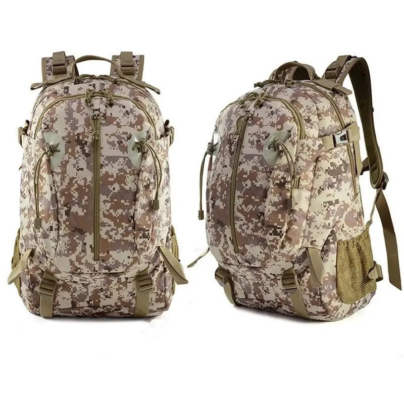Sac à dos style militaire numérique camouflage avec poches, bretelles et boucles pour outdoor