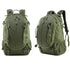 Sac à dos style militaire olive vert avec plusieurs compartiments et bretelles ajustables
