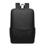 Sac à dos tablette noir minimaliste avec poignée, double fermeture et poche frontale