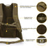 Sac à dos tactique militaire 35L 600D olive vert avec bretelles ajustables et dos respirant