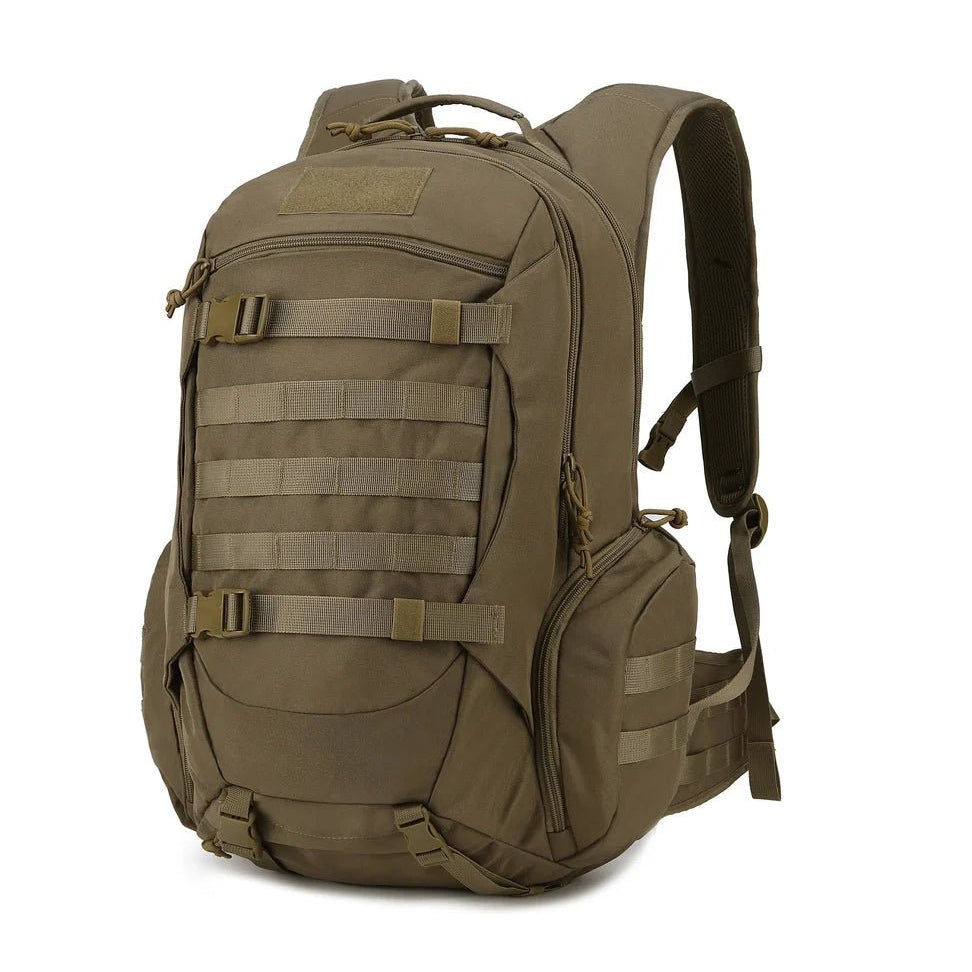 Sac à dos tactique militaire 35L 600D olive drab avec MOLLE et multiples compartiments