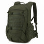 Sac à dos tactique militaire 35L 600D vert foncé avec webbing MOLLE et plusieurs compartiments