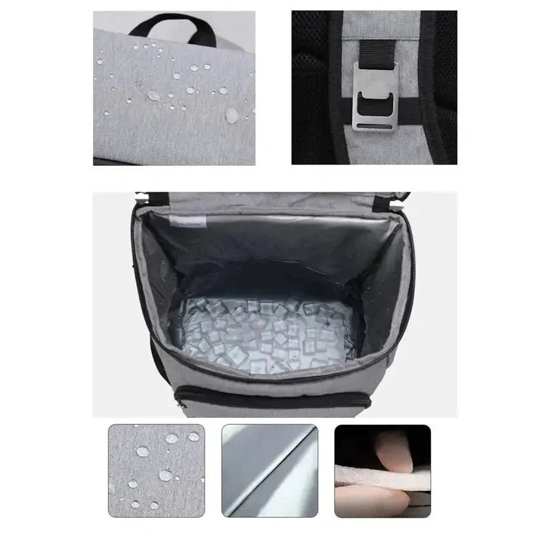 Sac à dos thermique étanche isolé avec bandoulière réfléchissante et boucle