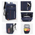 Sac à dos thermique bleu marine isolé avec plusieurs compartiments pour nourriture et boissons