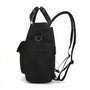 Sac à dos Tigernu Eclipse en nylon noir avec bretelles réglables et poche frontale
