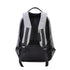 Sac à dos ultra-minimaliste pour PC 15 pouces en tissu gris avec bretelles noires et dos rembourré