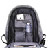 Sac à dos ultra-minimaliste pour PC 15 pouces avec compartiments internes gris ouvert
