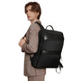 Sac à dos ultra plat extensible NeoFlat X noir avec plusieurs compartiments et poignée supérieure