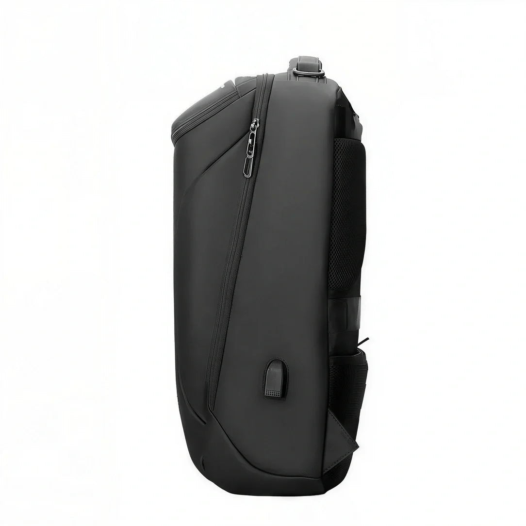 Sac à dos UrbanCore X noir anti-vol avec compartiment zippé et port USB externe