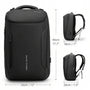 Sac à dos UrbanCore X noir avec plusieurs compartiments et port de chargement USB