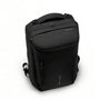 Sac à dos UrbanCore X noir robuste avec plusieurs compartiments zippés et poignée supérieure