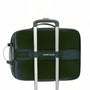 Sac à dos valise cabine vert chasseur arctic en mesh avec poignées et bordures argentées