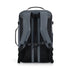 Dos d’un sac à dos voyage cabine homme gris et noir avec bretelles rembourrées