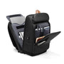 Sac à dos voyage ordinateur noir avec plusieurs compartiments et poche pour ordinateur portable