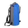Sac à dos waterproof bleu et gris 25 à 60 L IPX7 avec sangles noires