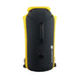 Sac à dos waterproof 25-60L IPX7 noir et jaune avec valve