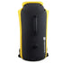 Sac à dos waterproof jaune et noir avec poignée supérieure et valve d’air
