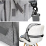 Siège surélevé portable gris avec sangles ajustables pour Sac à langer pour bébé