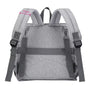 Sac à langer pour bébé avec sac à dos gris, bretelles rembourrées et réglables