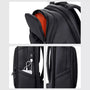 Sac business femme noir avec compartiments multiples et port de charge USB externe