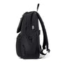 Sac de cours lycée homme avec sac à dos noir, port USB externe et poches latérales