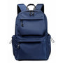 Sac de cours lycée homme navy blue avec plusieurs compartiments zippés et poches latérales