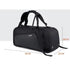 Sac de sport sac à dos noir avec bretelles et dimensions indiquées