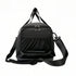 Sac de sport noir en nylon avec sangle et zip