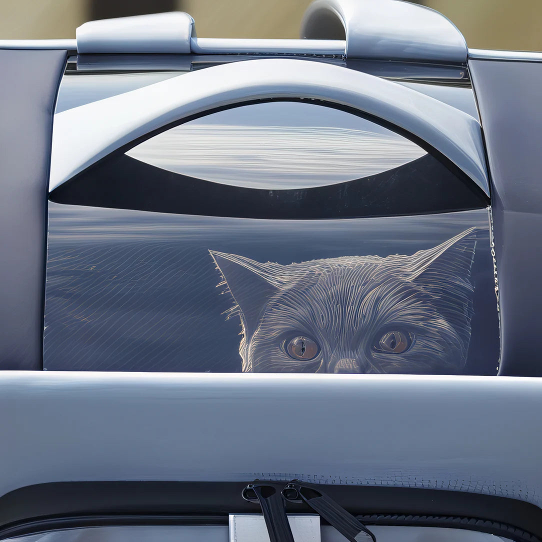 Sac de transport chat rectangulaire extensible - Breezy