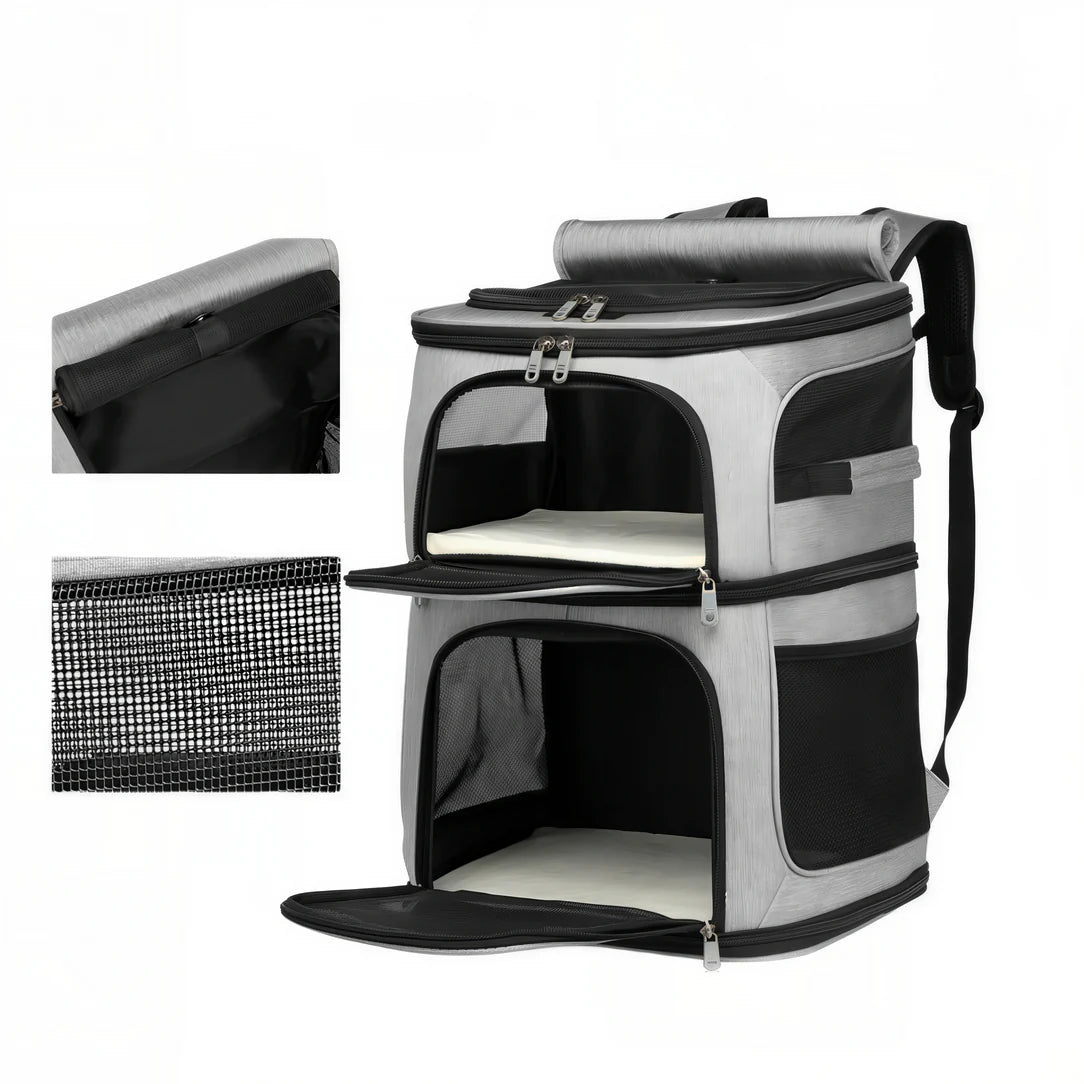Sac de transport double pour chat - Cocoon Duo