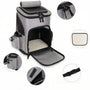Sac de transport extensible pour chat avec sac à dos gris, plusieurs compartiments et tapis doux