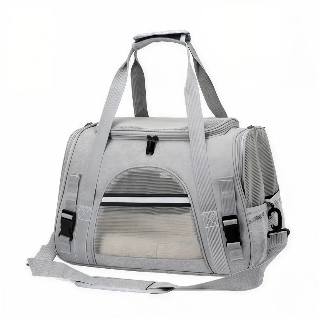 Sac de transport pour chat 2 Gris sac à