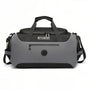 Sac de voyage antivol TSA Agora gris et noir avec logo