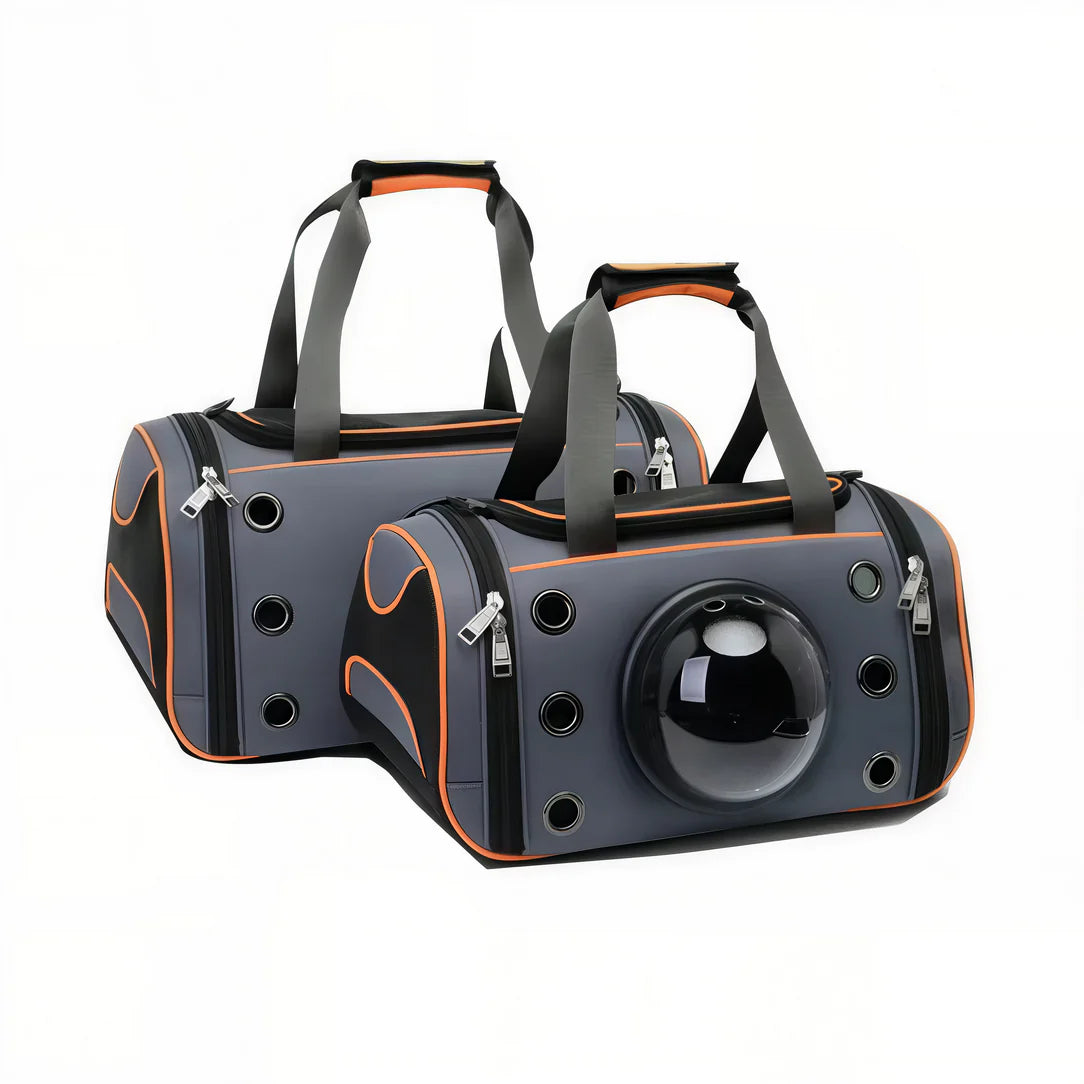 Sac hublot à bandoulière pour chat & chien 2 Orange / L (51
