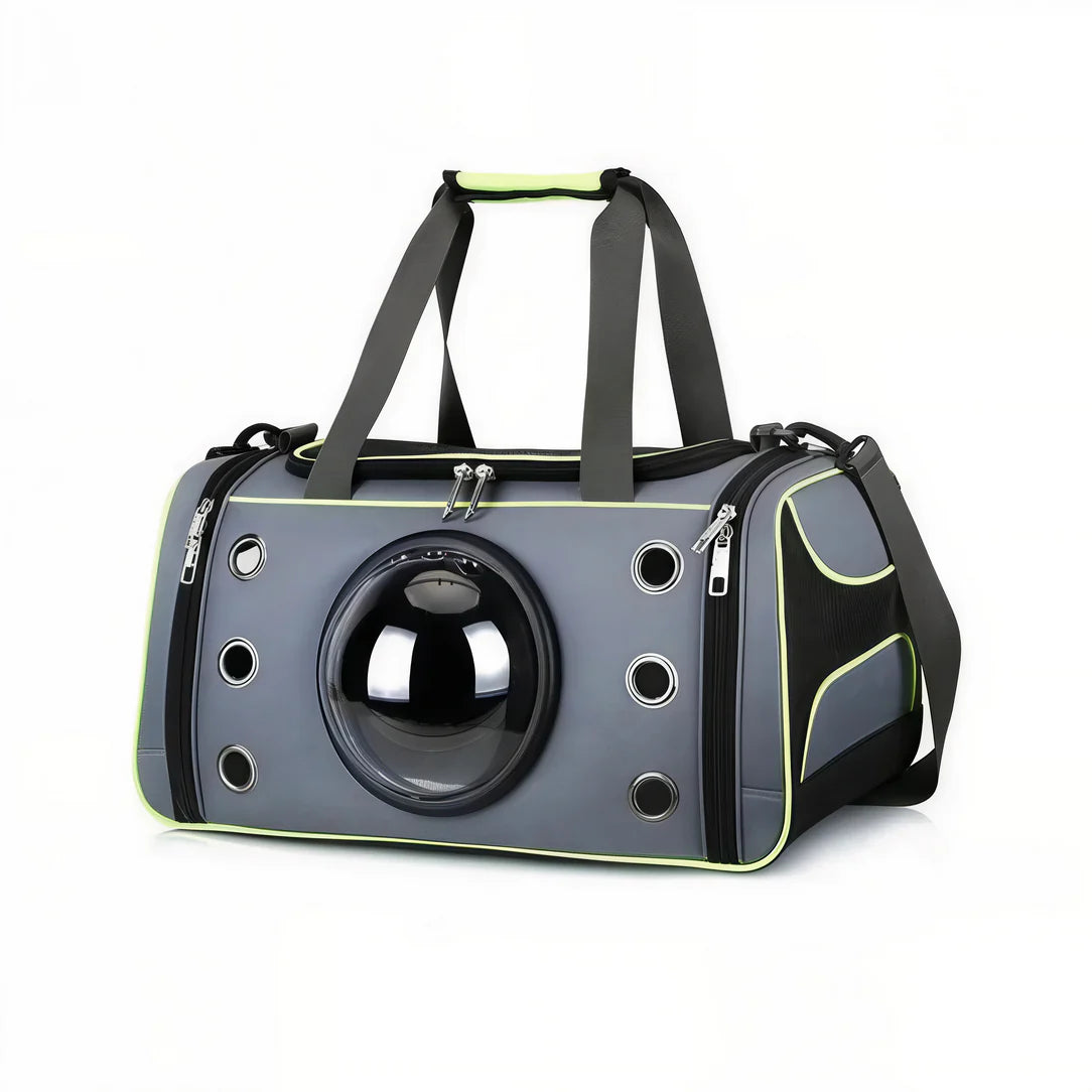 Sac hublot à bandoulière pour chat & chien 1 Vert / L (51 x