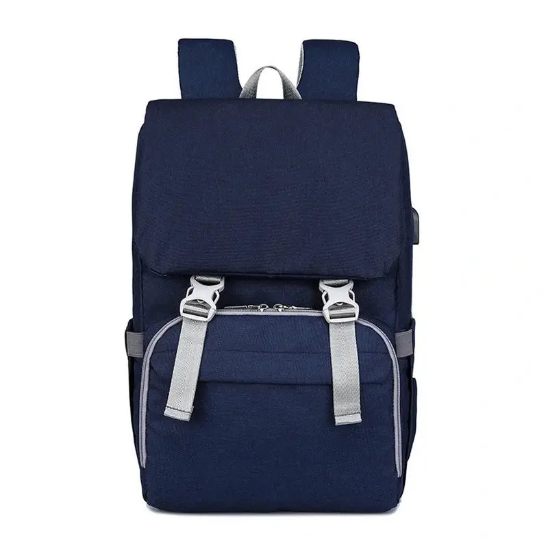 sac à dos à langer ergonomique bleu