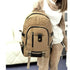 Sac à dos cartable homme en toile