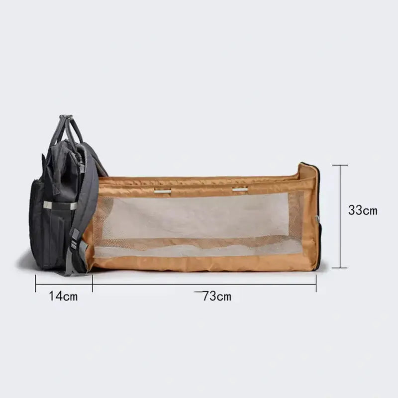 sac à langer sac à dos lit extensible dimensions : 73cmx33cm