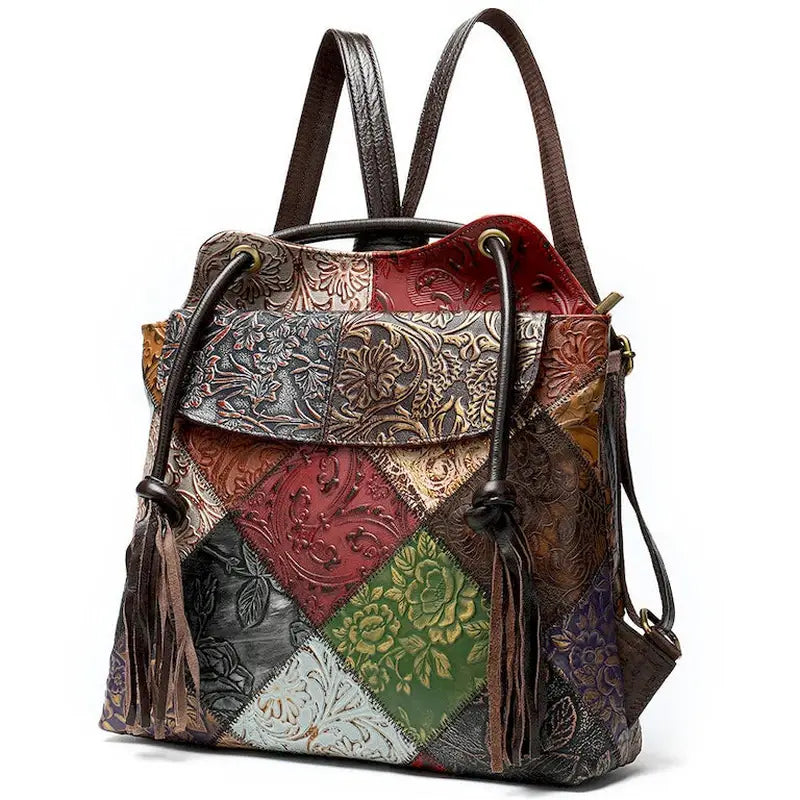 Sac à dos cuir véritable femme