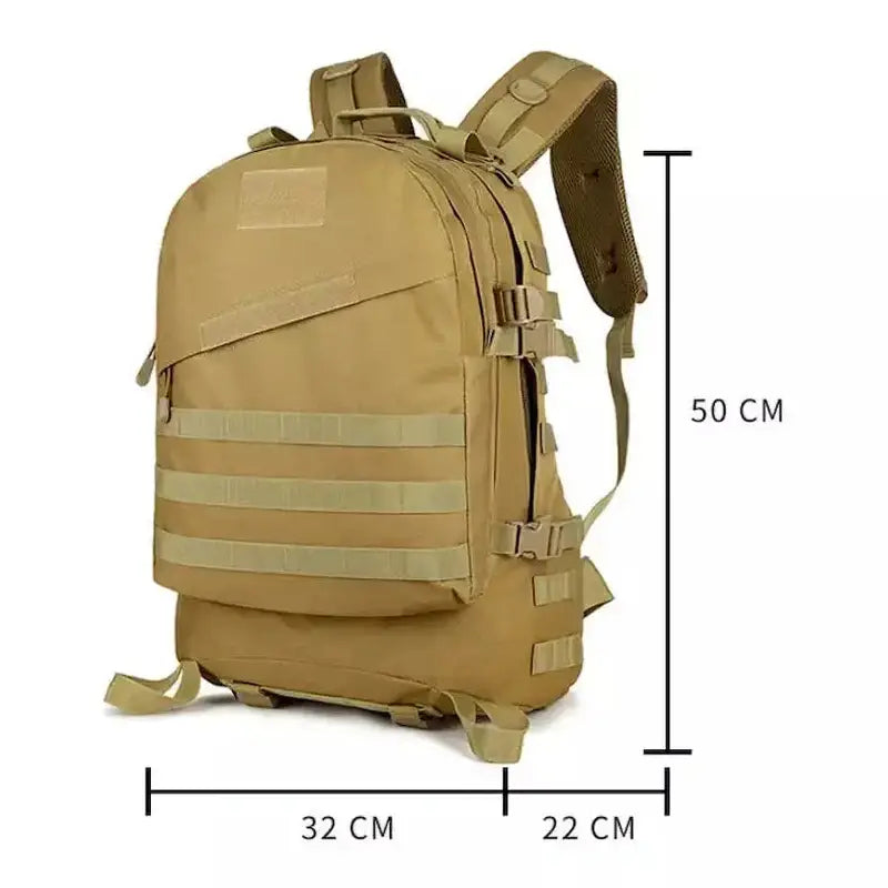 sac à dos de randonnée homme kaki dimension : 50cmx32cmx22cm