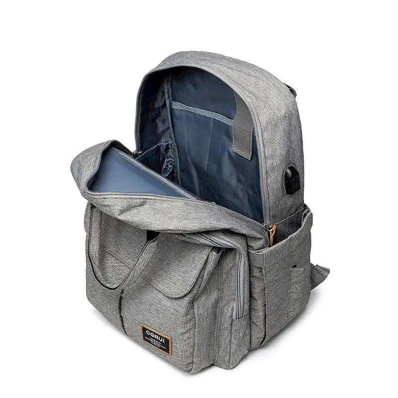 sac à dos à langer avec compartiment pour pc portable