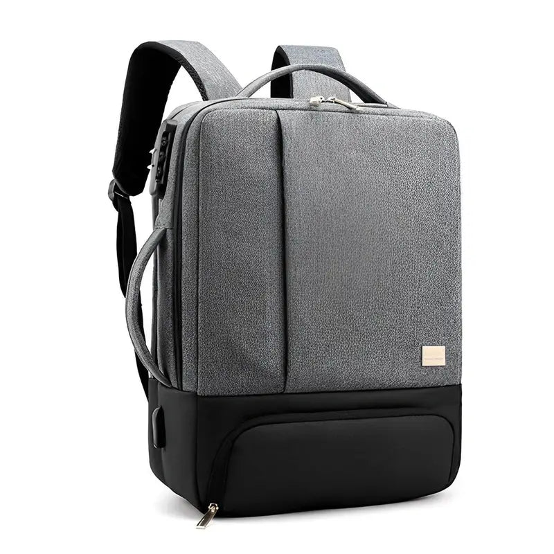 sac a dos pc portable 15.6 antivol gris