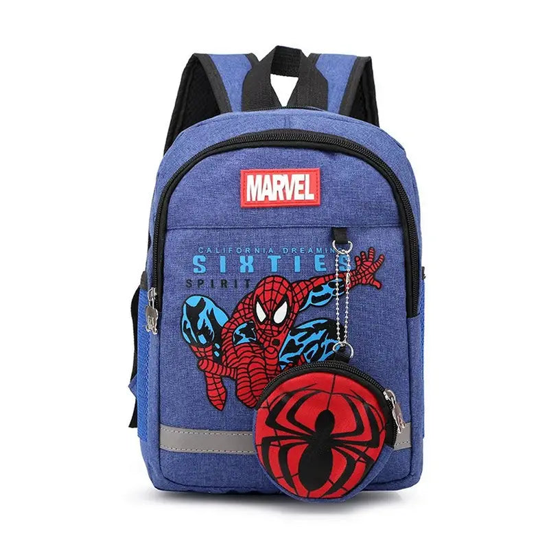 sac à dos maternelle spiderman bleu