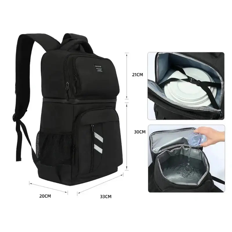 sac à dos avec compartiment isotherme dimensions : 51cmx33cmx20cm
